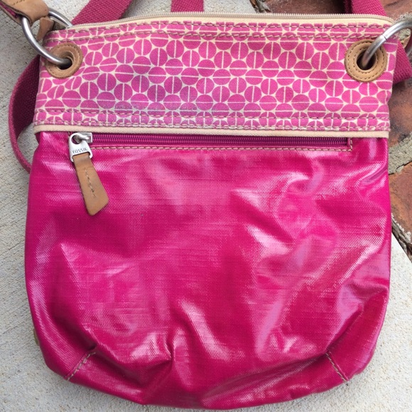 Fossil Key-Per Crossbody Bag Pink - Picture 3 of 4